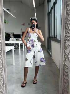 Τζην μπούστο φλοράλ - Image 2