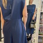 Φόρεμα blue black μακρυ