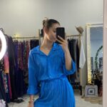 Σετ πλισέ κοντό με πουκάμισο