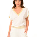 Μπλούζα με Χρυσό Σιρίτι