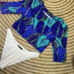 Σετ μαγιό τοπ μακρυμάνικο εμπριμέ