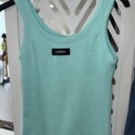 Lumina ριμπ top τιρκουάζ