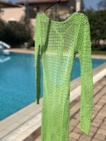 Φόρεμα δικτυωτό πράσινο