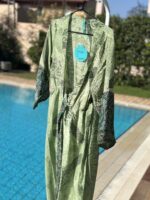 Ολόσωμη φόρμα boho style πράσινη εμπριμέ
