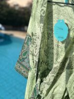 Ολόσωμη φόρμα boho style πράσινη εμπριμέ - Image 2