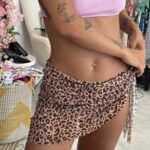 Παρεό κοντό λεοπάρ