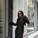 Φόρεμα πλεκτό παγιέτα