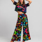 Chameleon crop t-shirt