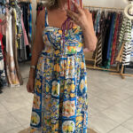 Φόρεμα τιράντα με μπούστο