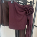 Φούστα σορτς με λουλούδι αποσπώμενο