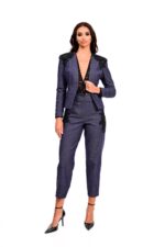 Παντελόνι τζην με μαύρο κέντημα