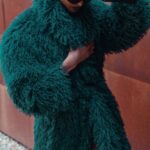 Γούνα μακριά με ζώνη