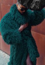 Γούνα μακριά με ζώνη