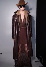 Καπαρντίνα δερμάτινη με πέτο - Image 8