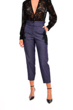 Παντελόνι τζην με μαύρο κέντημα - Image 2