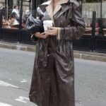 Καπαρντίνα δερμάτινη με πέτο