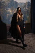 Croconoir Gabardine Coat - Image 7