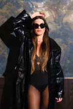 Croconoir Gabardine Coat - Image 5