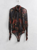 Κορμάκι ζιβάγκο δίχτυ φλοράλ - Image 4