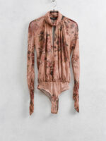 Κορμάκι ζιβάγκο δίχτυ φλοράλ