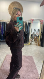 Τζην παντελόνι εφέ βελούδο - Image 8