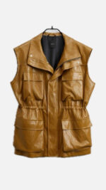Μπουφάν γιλέκο δερματίνη - Image 4