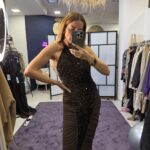 Φόρεμα μακρύ εξώπλατο με βελούδο και πούλια