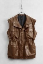 Μπουφάν γιλέκο δερματίνη - Image 3