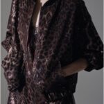 Bomber με print λεοπάρ πούλια