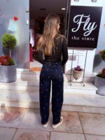 Τζην με λουλουδάκια κεντητά - Image 2