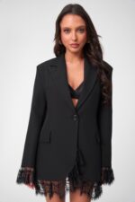 Σακκάκι φόρεμα με δαντέλα