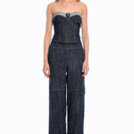 Τζην παντελόνι με ρεβέρ