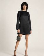 Φόρεμα σατέν με ανοικτή πλάτη και φιόγκο - Image 2