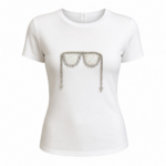 Τ-shirt με γυαλιά στρας