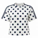 T-shirt με μπλέ πουά