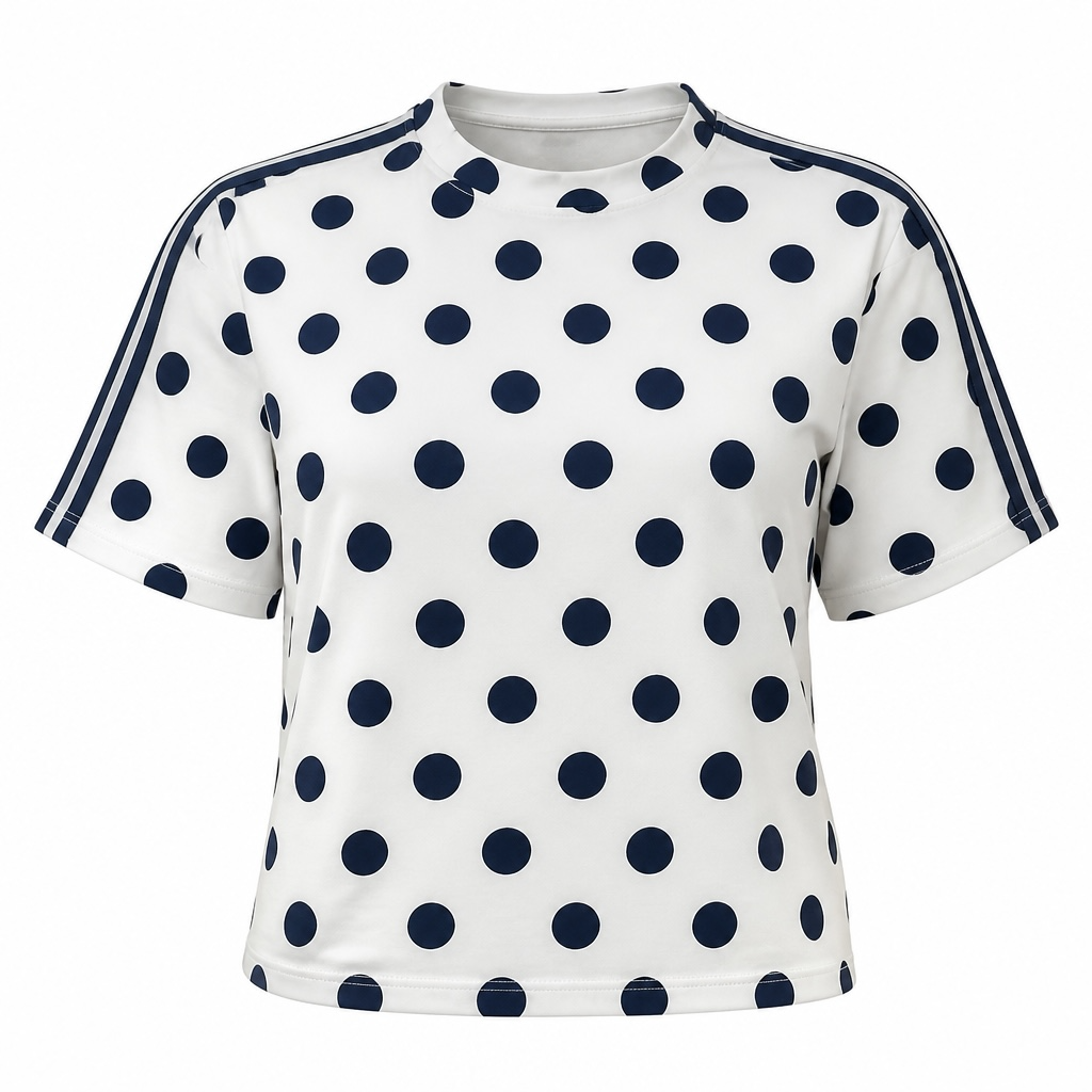 Photoroom_20260727_023809 T-shirt με μπλέ πουά - Image 1
