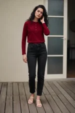 Μπλούζα Henley  με κουμπιά - Image 4