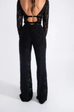 Lace Wide Leg Παντελόνα Με Εσωτερικό Σορτσάκι - Image 2