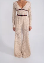 Lace Wide Leg Παντελόνα Με Εσωτερικό Σορτσάκι - Image 4