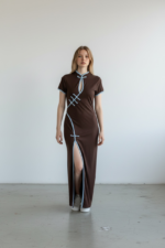 Μάξι Φόρεμα Cheongsam Με Σκίσιμο - Image 2