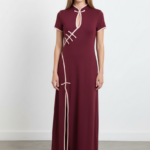 Μάξι Φόρεμα Cheongsam Με Σκίσιμο