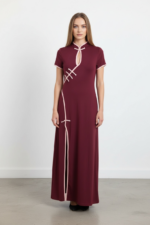 Μάξι Φόρεμα Cheongsam Με Σκίσιμο